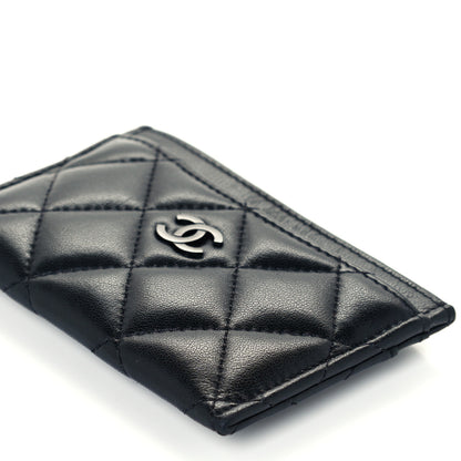 Chanel Lambskin Quilted Card Holder So Black 10 of 11