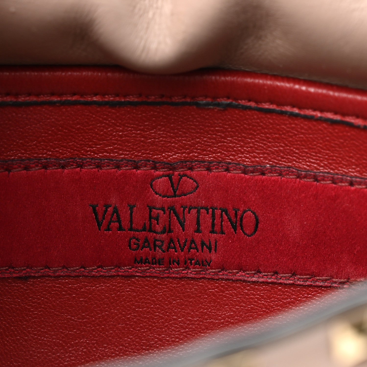 Valentino Garavani Nappa Small Rockstud Spike Shoulder Bag Poudre 6 of 11