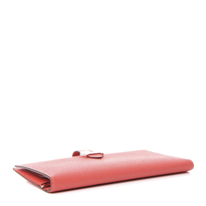 Hermes Epsom Bearn Gusset Wallet Rose Jaipur 4 of 7
