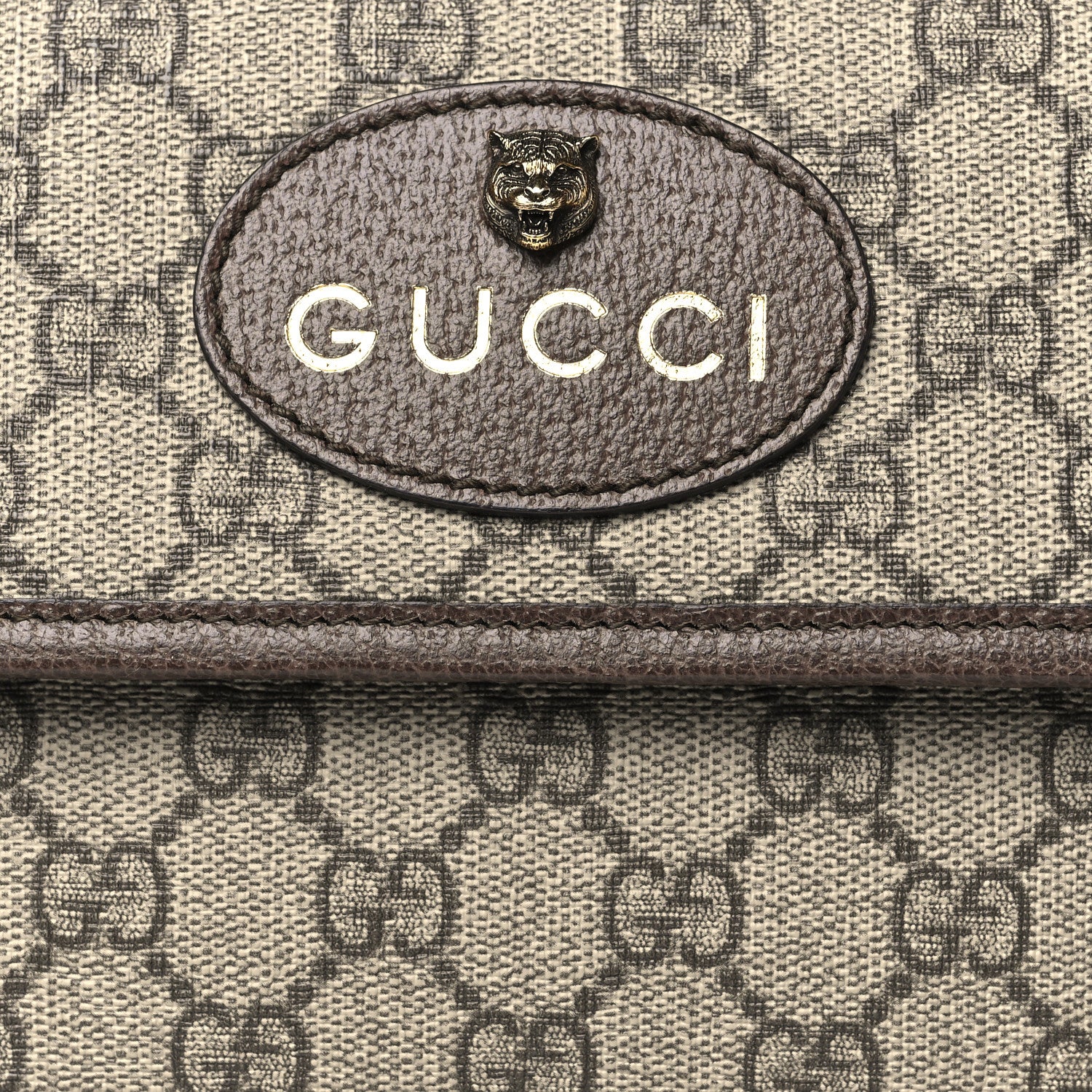 Gucci GG Supreme Monogram Neo Vintage Web Belt Bag Brown 8 of 10