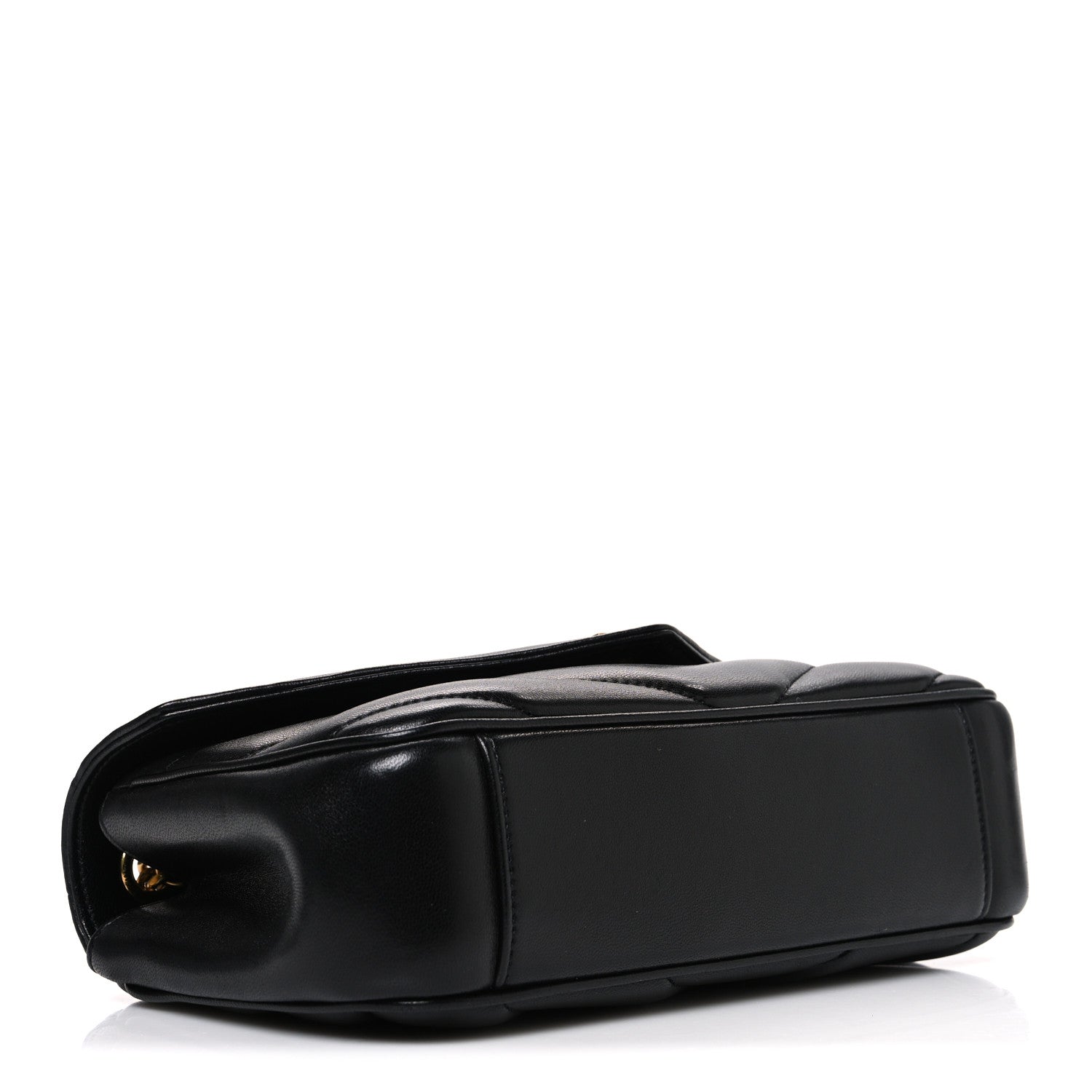 Saint Laurent Lambskin Chevron Quilted Small Loulou Black 5 of 11