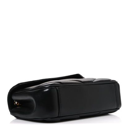 Saint Laurent Lambskin Chevron Quilted Small Loulou Black 5 of 11