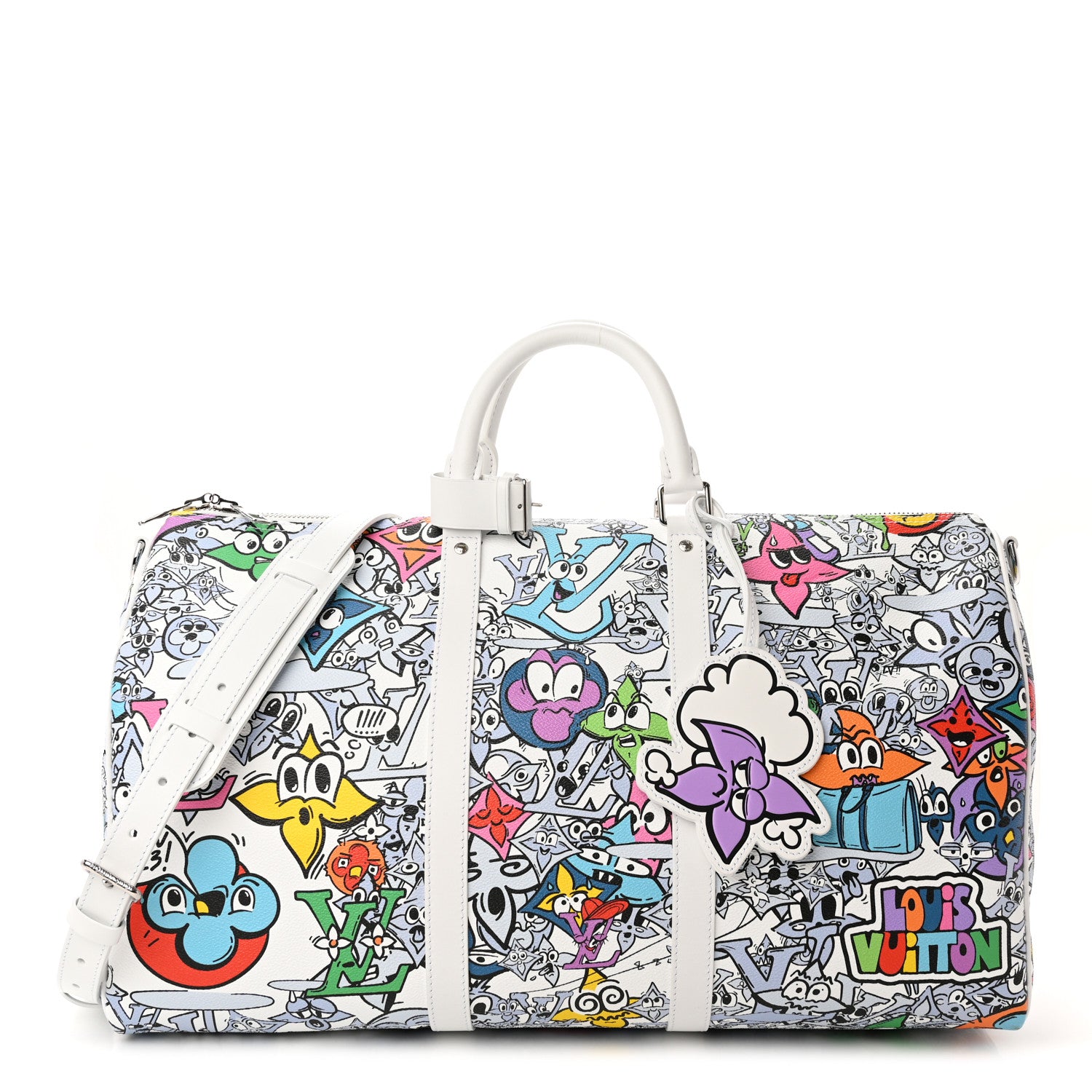 Louis Vuitton Monogram Comics Keepall Bandouliere 50 Multicolor 1 of 8