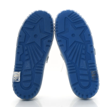 Christian Dior Calfskin Clear Rubber Dior-ID Platform Sneakers 37.5 White Deep Blue 5 of 9