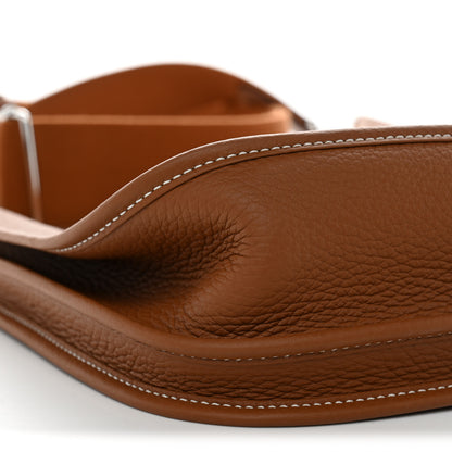 Hermes Taurillon Clemence Evelyne III PM Gold 9 of 11