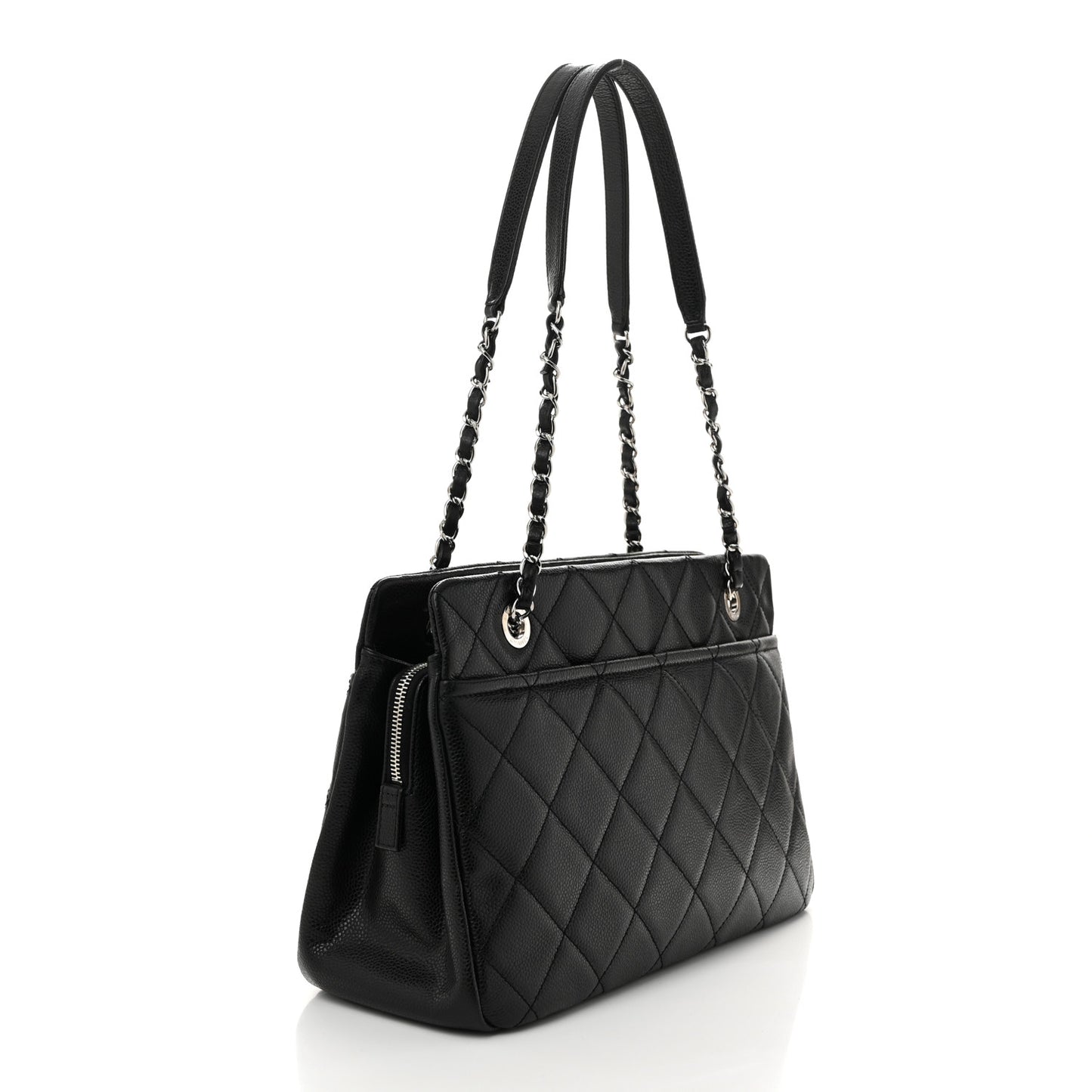 Caviar Quilted CC Timeless Soft Tote Black