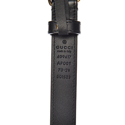 Gucci Calfskin Double G 20mm Belt 70 28 Black 4 of 7