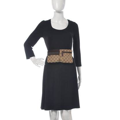 Gucci Monogram Web Belt Bag Dark Brown 2 of 8