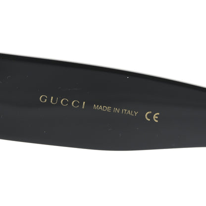 Gucci Acetate Pearl Rectangular Frame Sunglasses GG0234S Black Orange 5 of 6