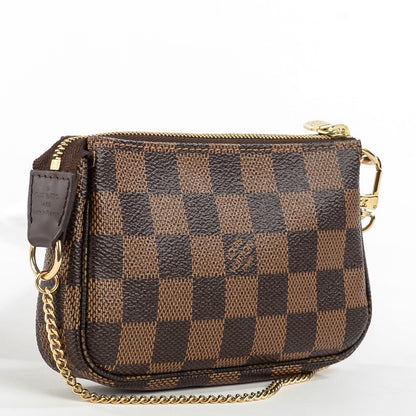 Louis Vuitton Damier Ebene Complice Trunks and Bags Mini Pochette Accessories Red 3 of 7