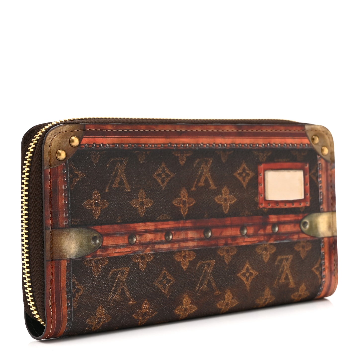 Transformed Monogram Time Trunk Zippy Wallet