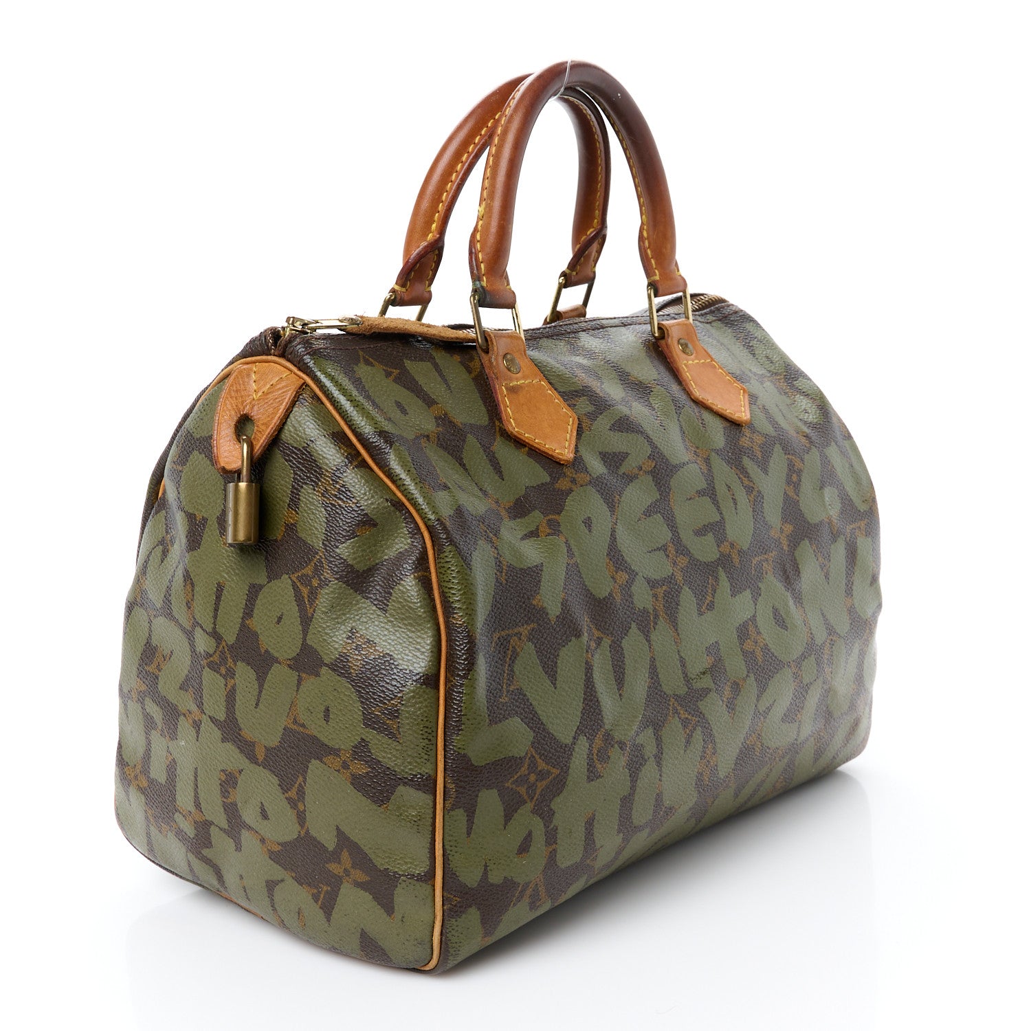 Louis Vuitton Monogram Graffiti Speedy 30 Kaki 3 of 14