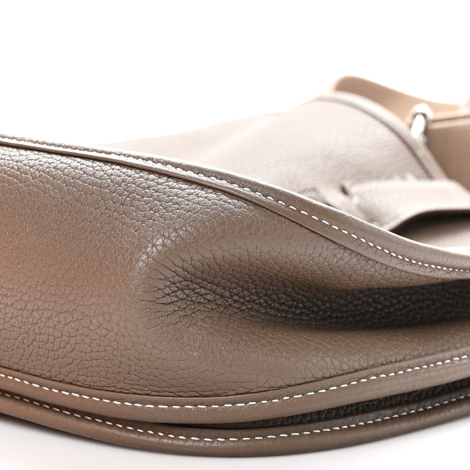Hermes Taurillon Clemence Evelyne III GM Etoupe 10 of 11