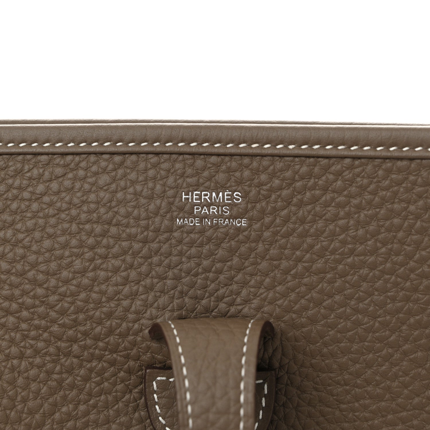 Hermes Taurillon Clemence EVELYNE III PM Etoupe 6 of 11