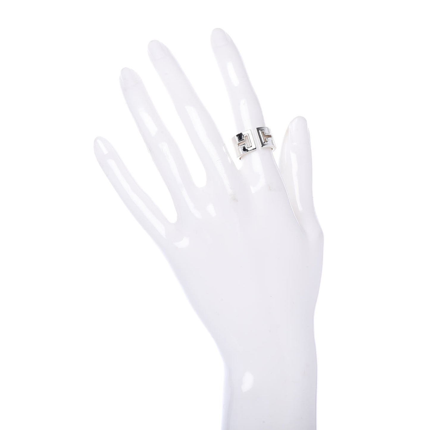 Sterling Silver T Cutout Ring 49 5