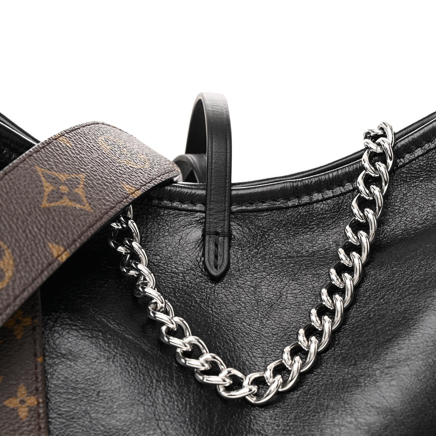 Louis Vuitton Lambskin CarryAll Cargo Vibe PM Black 7 of 10