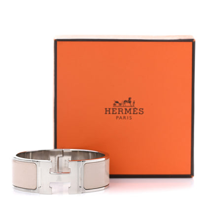 Hermes Enamel Wide Clic Clac H Bracelet PM Marron Glace 5 of 5