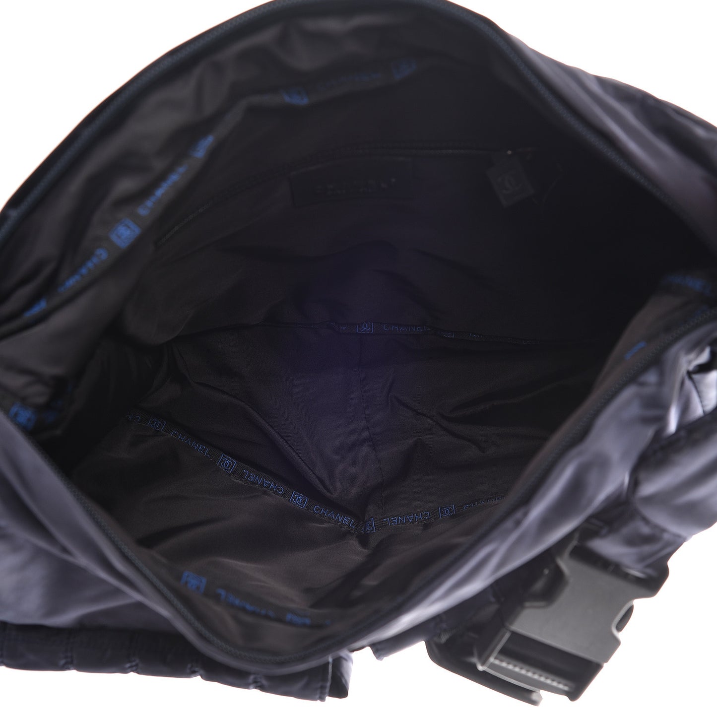 Nylon Quilted Sport Shoulder Bag Navy