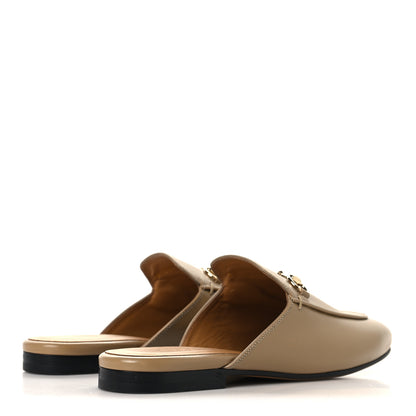 Gucci Calfskin Womens Princetown Slippers 37.5 Gloomy Almond 5 of 10