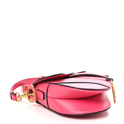 Christian Dior Smooth Calfskin Saddle Bag With Strap Fuchsia 4 of 10
