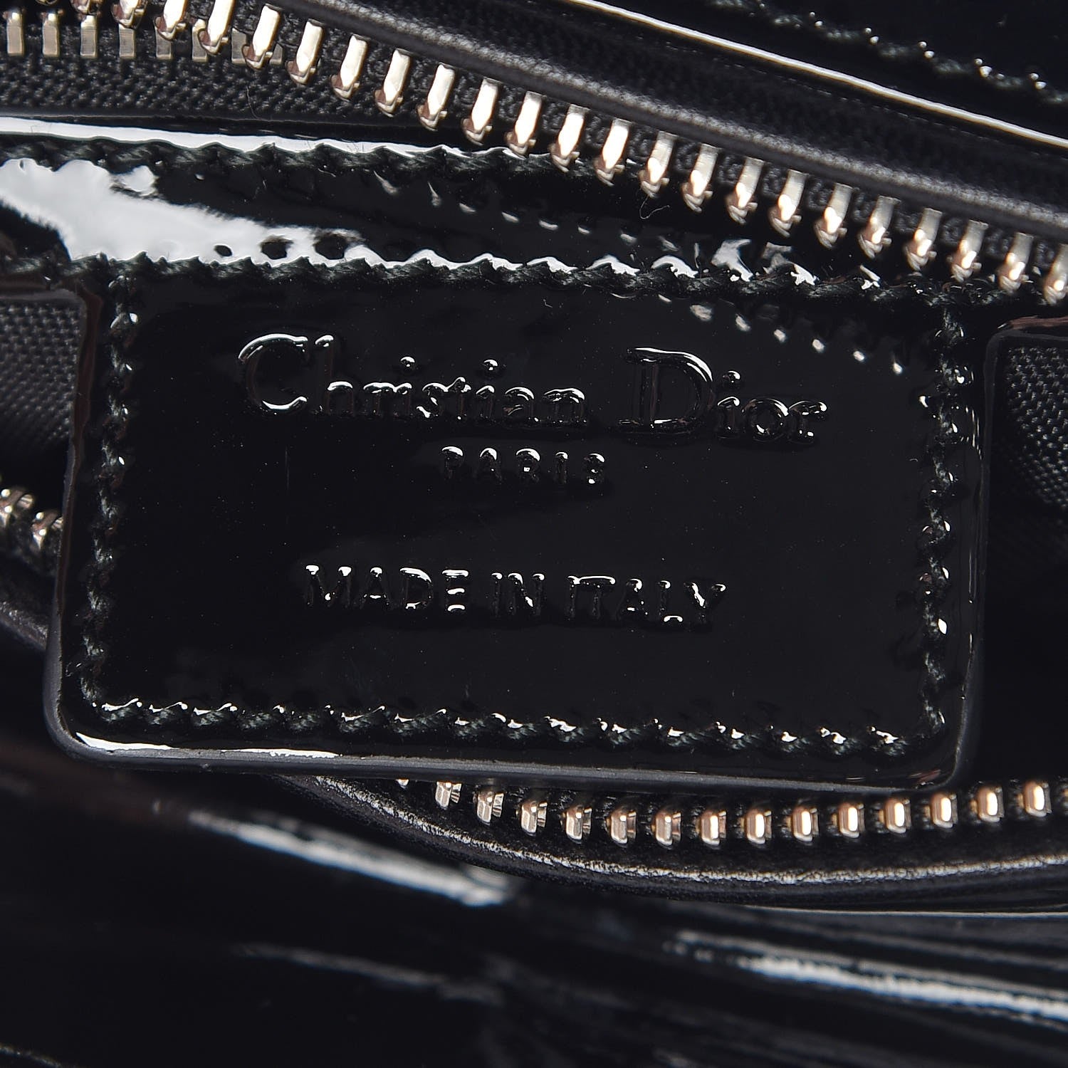 Christian Dior Patent Cannage Medium Lady Dior Black 6 of 7