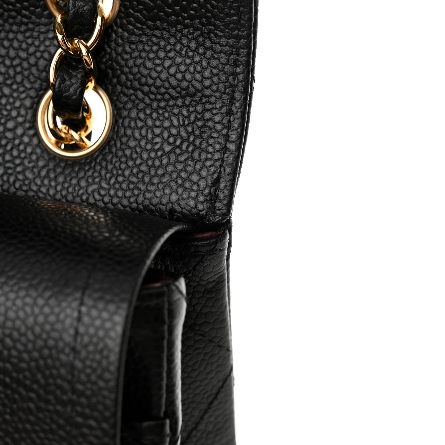 Chanel Caviar Quilted Medium Double Flap Black 10 of 12