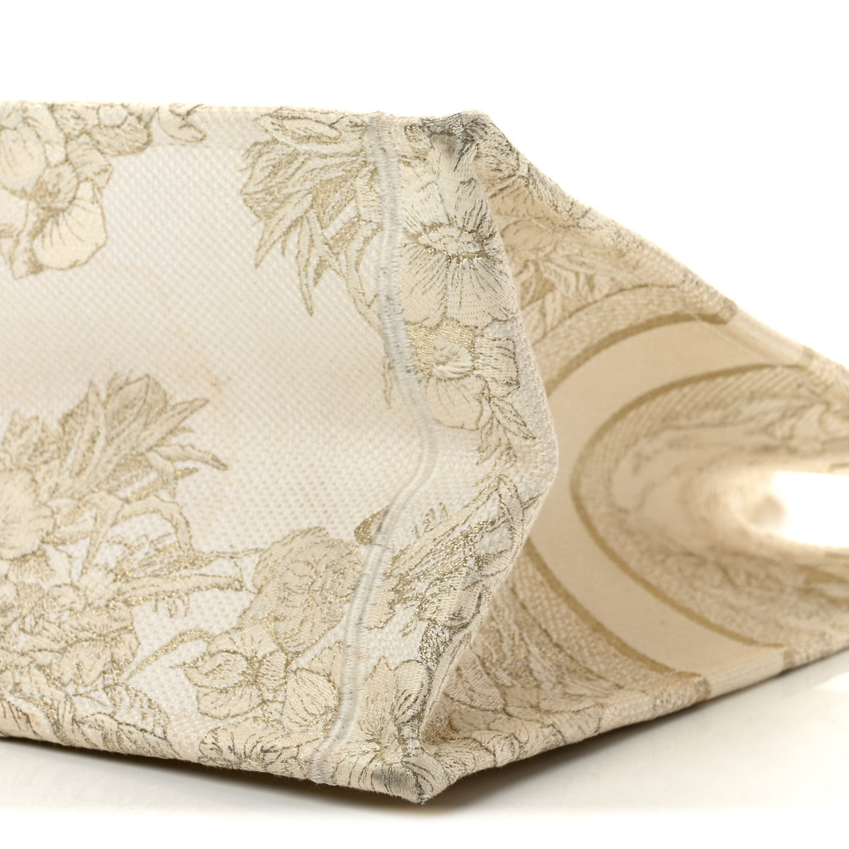 Christian Dior Canvas Embroidered Medium Rêve d'Infini Book Tote Gold 10 of 13