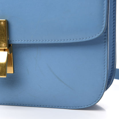 Celine Box Calfskin Medium Classic Box Flap Bag Blue 10 of 13