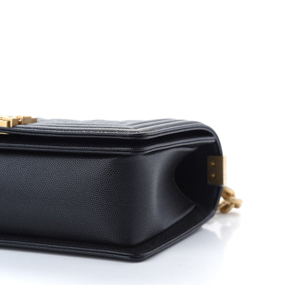Chanel Caviar Quilted Medium Boy Flap Black 9 of 9