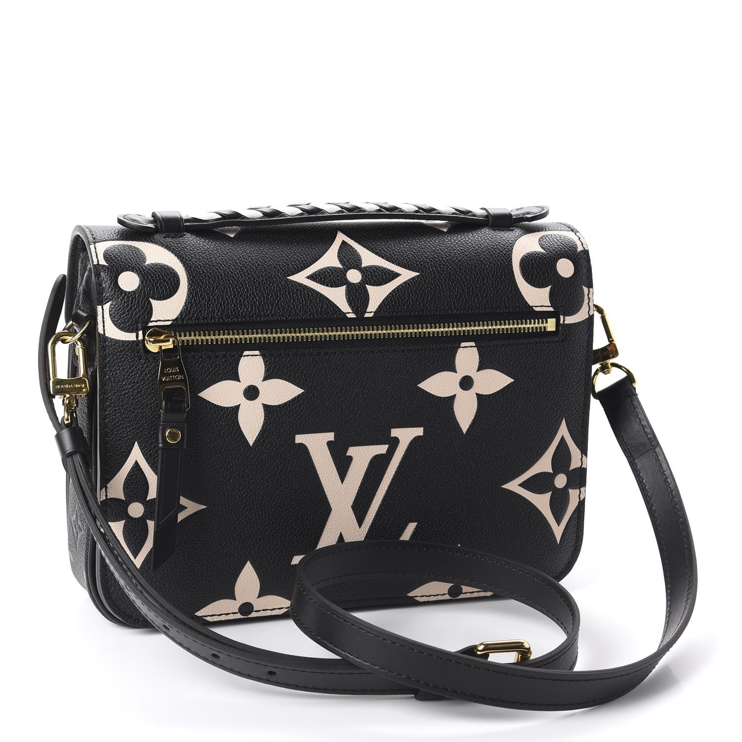 Louis Vuitton Empreinte Monogram Giant Crafty Pochette Metis Black Creme 2 of 8