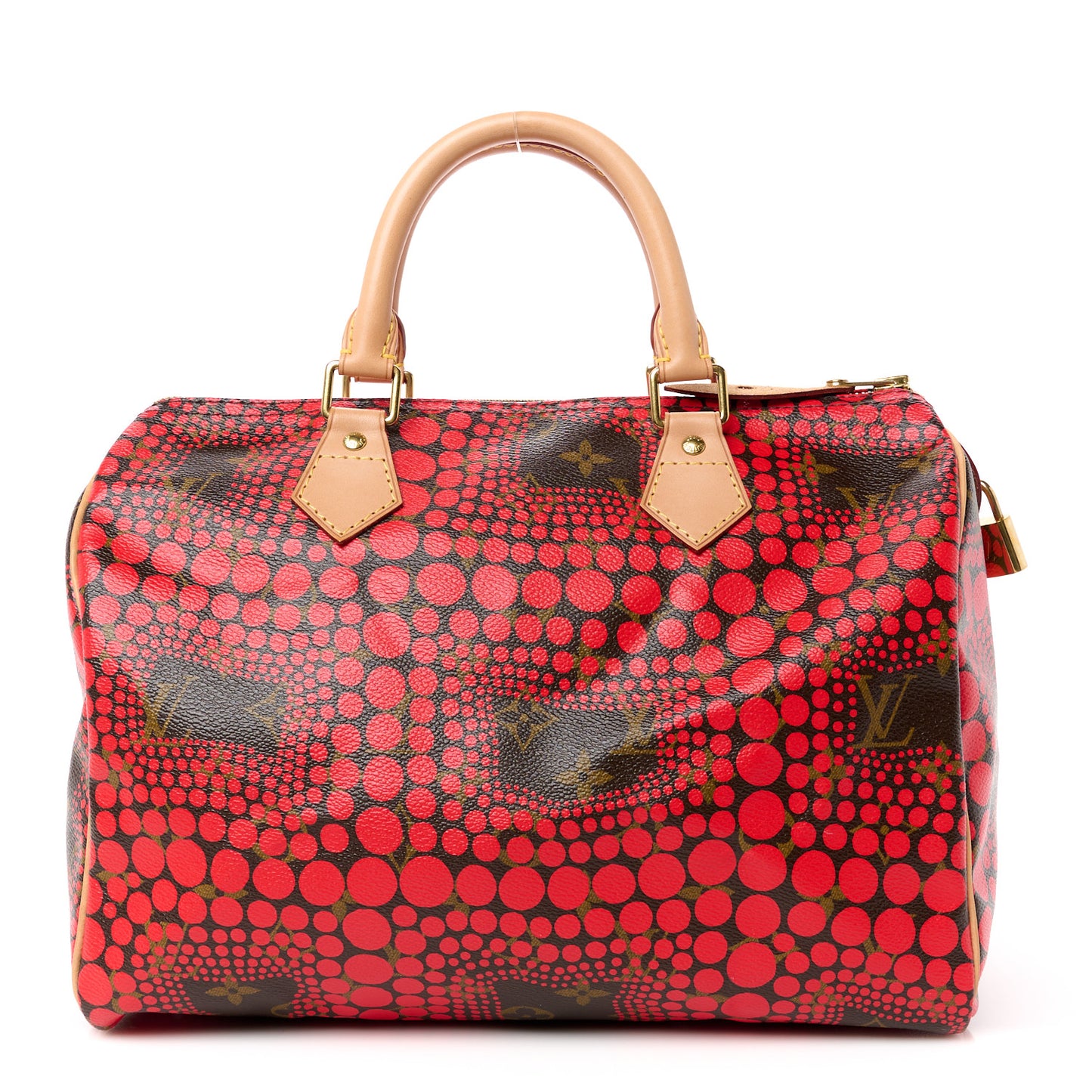 Monogram Kusama Town Speedy 30 Red
