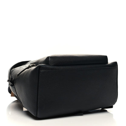 Burberry Calfskin Logo Embossed Backpack Black 3 of 8