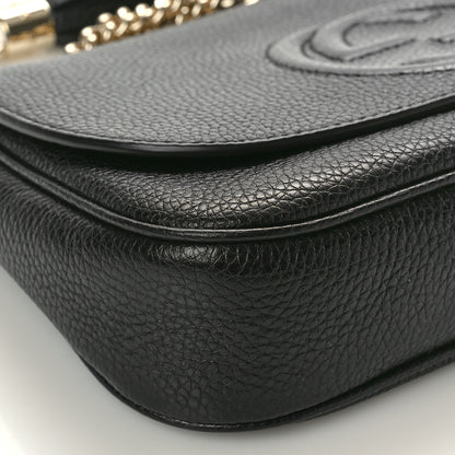 Gucci Pebbled Calfskin Medium Soho Flap Crossbody Black 9 of 10