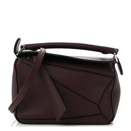 Loewe Calfskin Mini Puzzle Bag Dark Burgundy 1 of 10