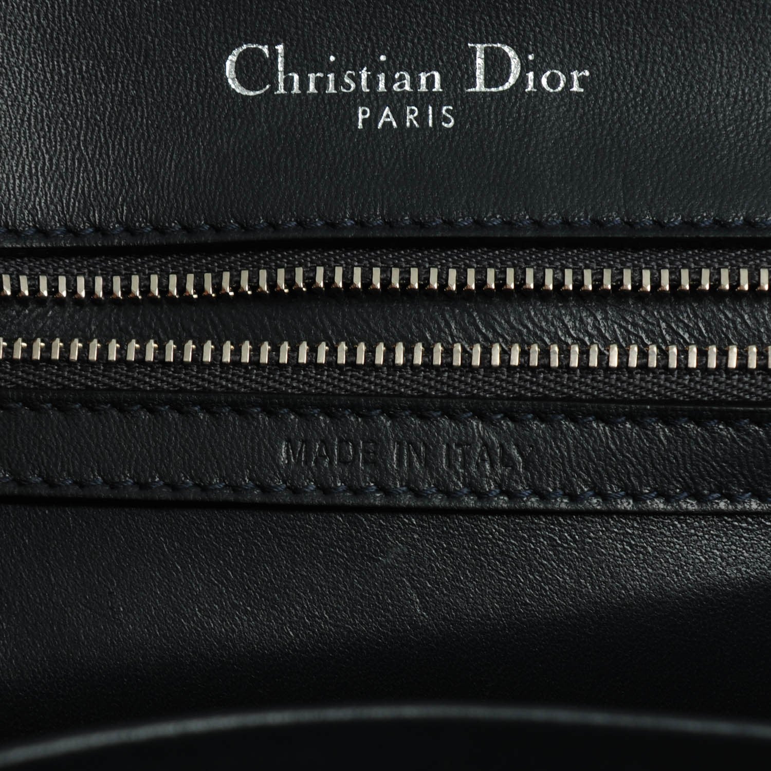 Christian Dior Metallic Patent Micro-Cannage Medium Diorama Flap Bag Silver 7 of 8