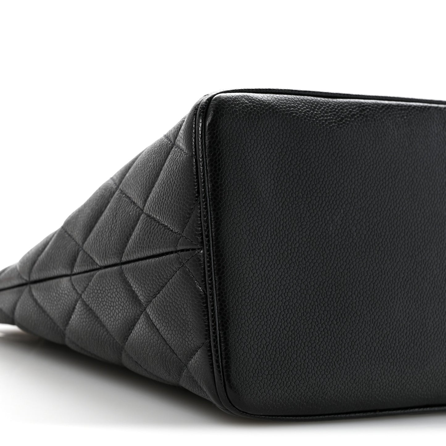 Caviar Quilted Medallion Tote Black