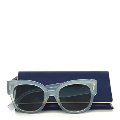 Fendi Acetate Fendi Square Sunglasses FF 0458/G/S Light Blue 7 of 7