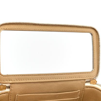 Chanel Lambskin Resin Quilted Vanity Case With Chain White 11 of 19