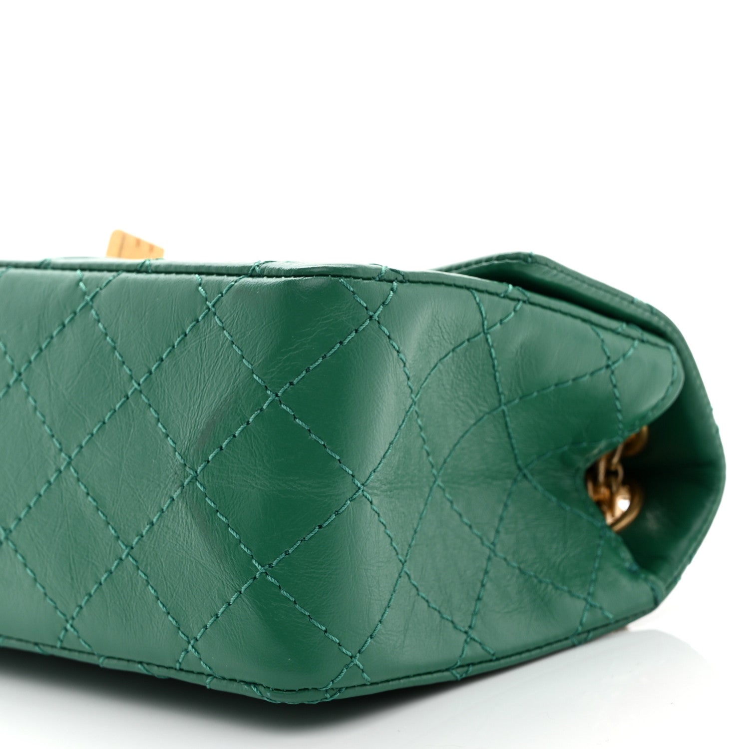 Chanel Aged Calfskin Quilted 2.55 Reissue Mini Flap Green 10 of 10