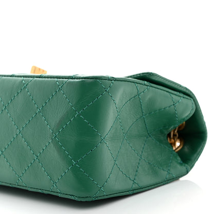 Chanel Aged Calfskin Quilted 2.55 Reissue Mini Flap Green 10 of 10