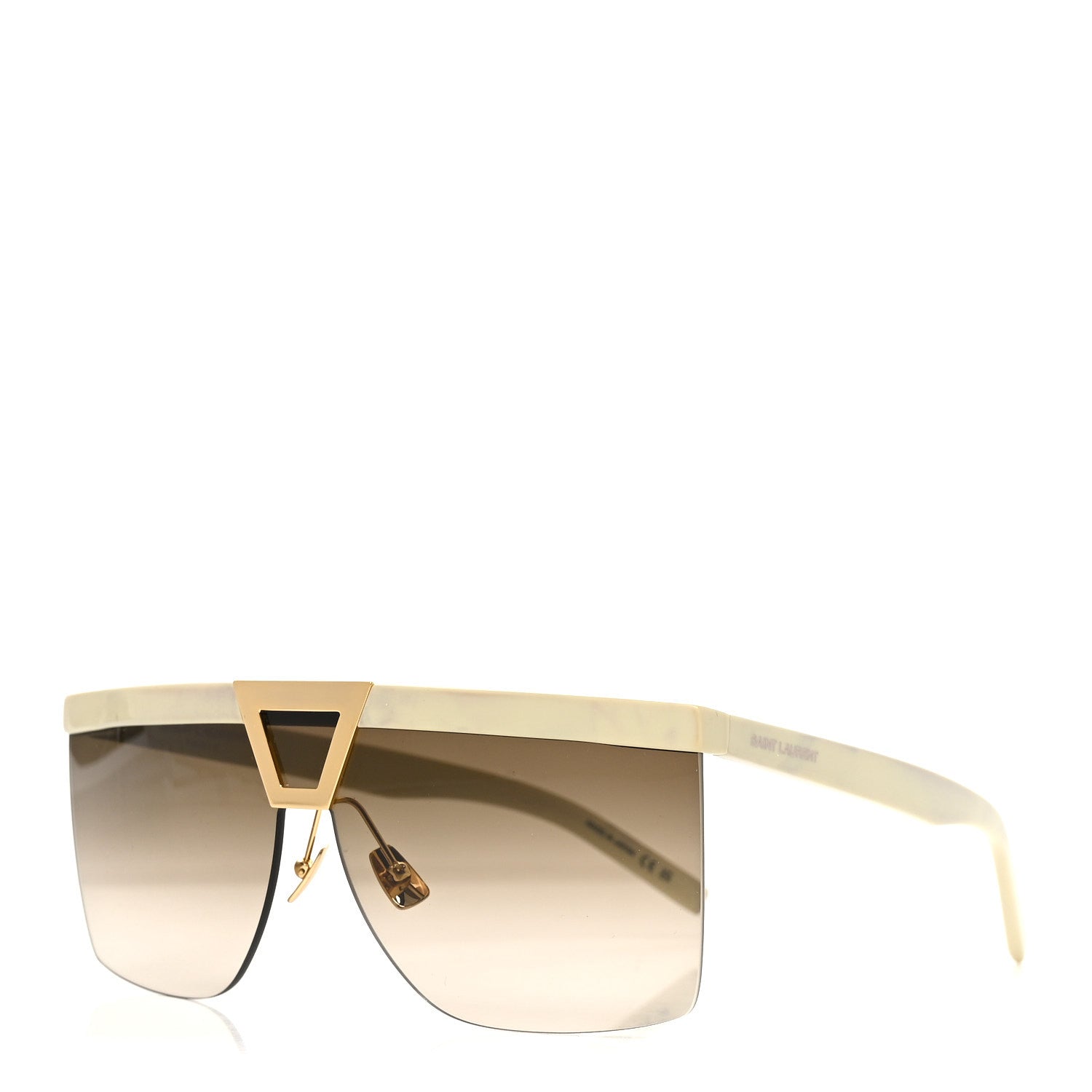 Saint Laurent SL 537 Mask Sunglasses White 1 of 7