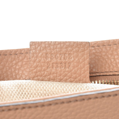 Gucci Pebbled Calfskin Medium Soho Flap Crossbody Camelia 7 of 9