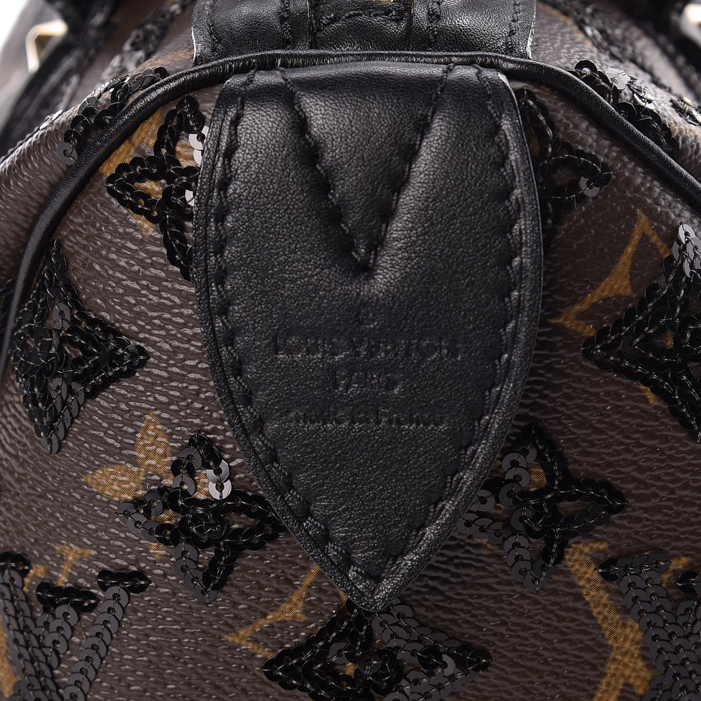 Monogram Sequins Eclipse Speedy 28 Black