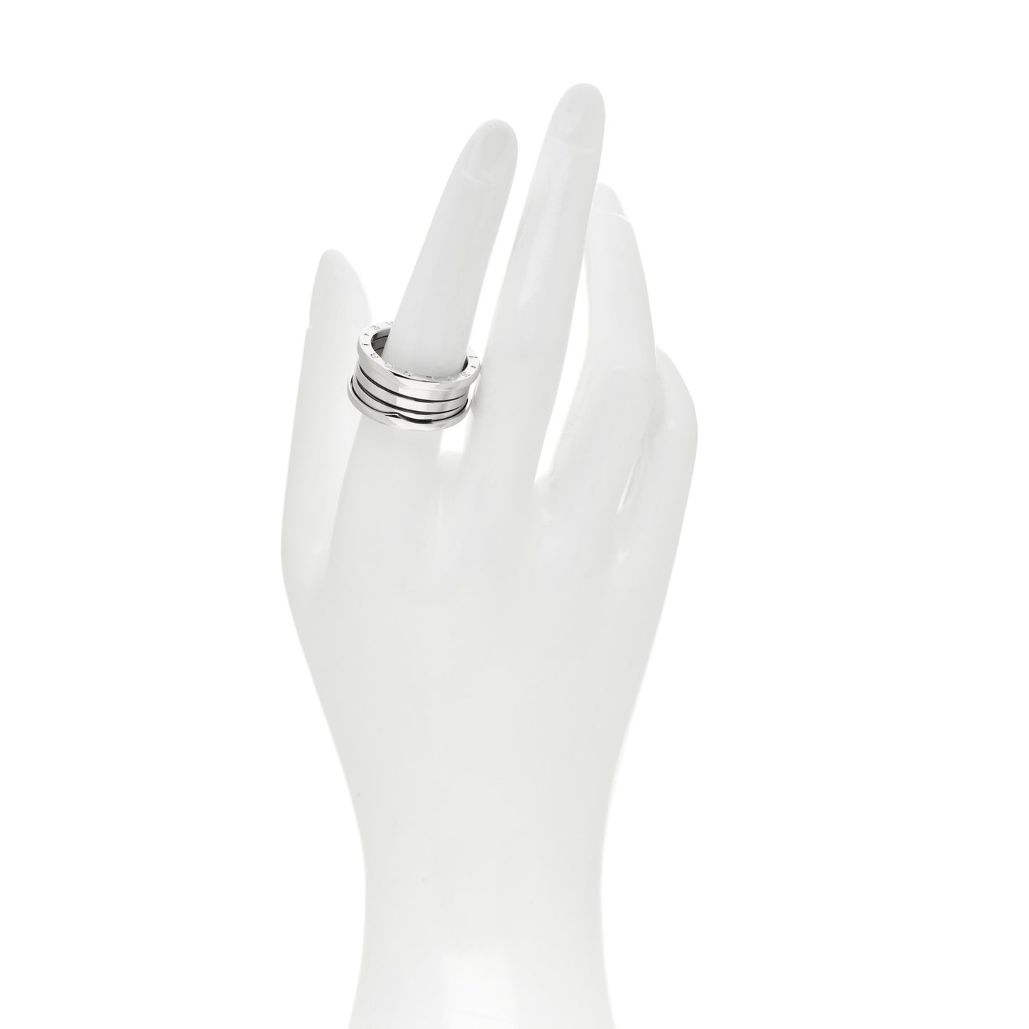18K White Gold B.Zero1 Four-Band Ring 58 8.5