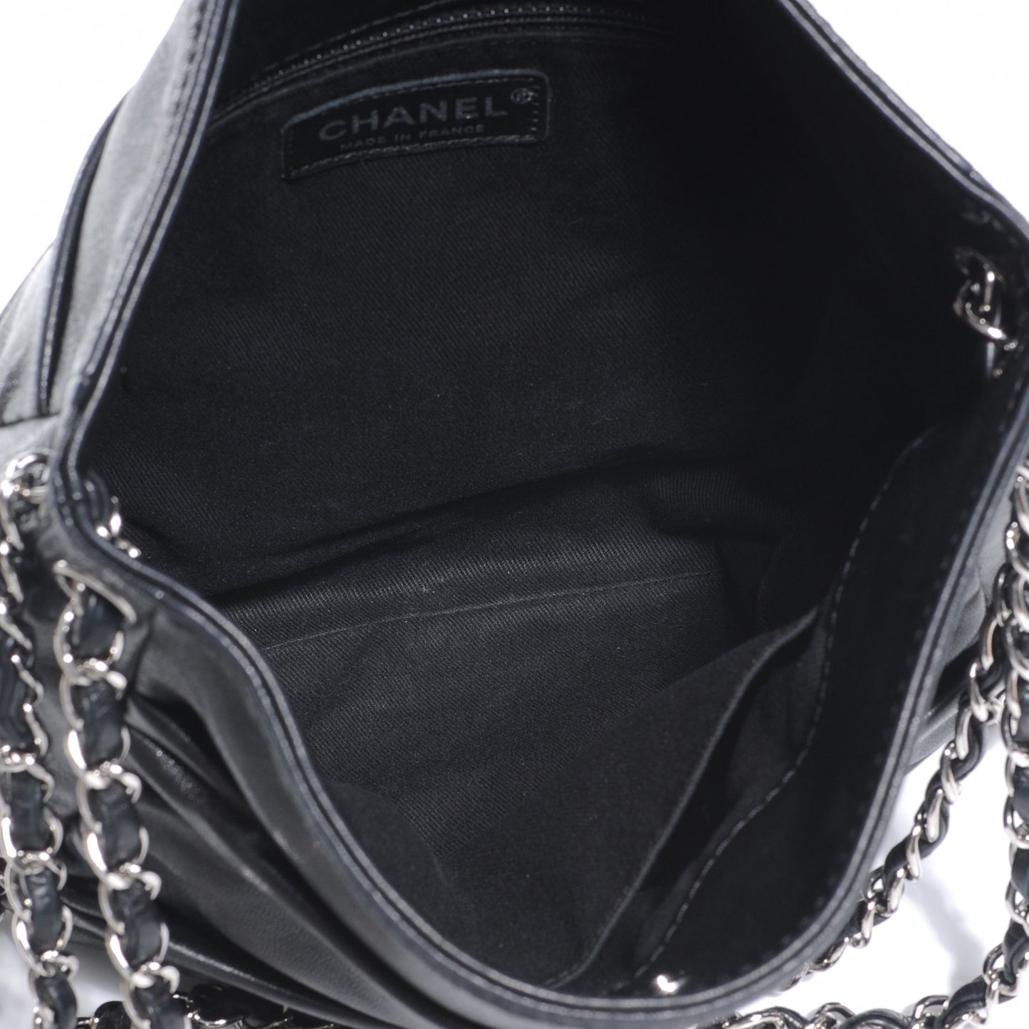 Lambskin Small Sharpei Shoulder Bag Black