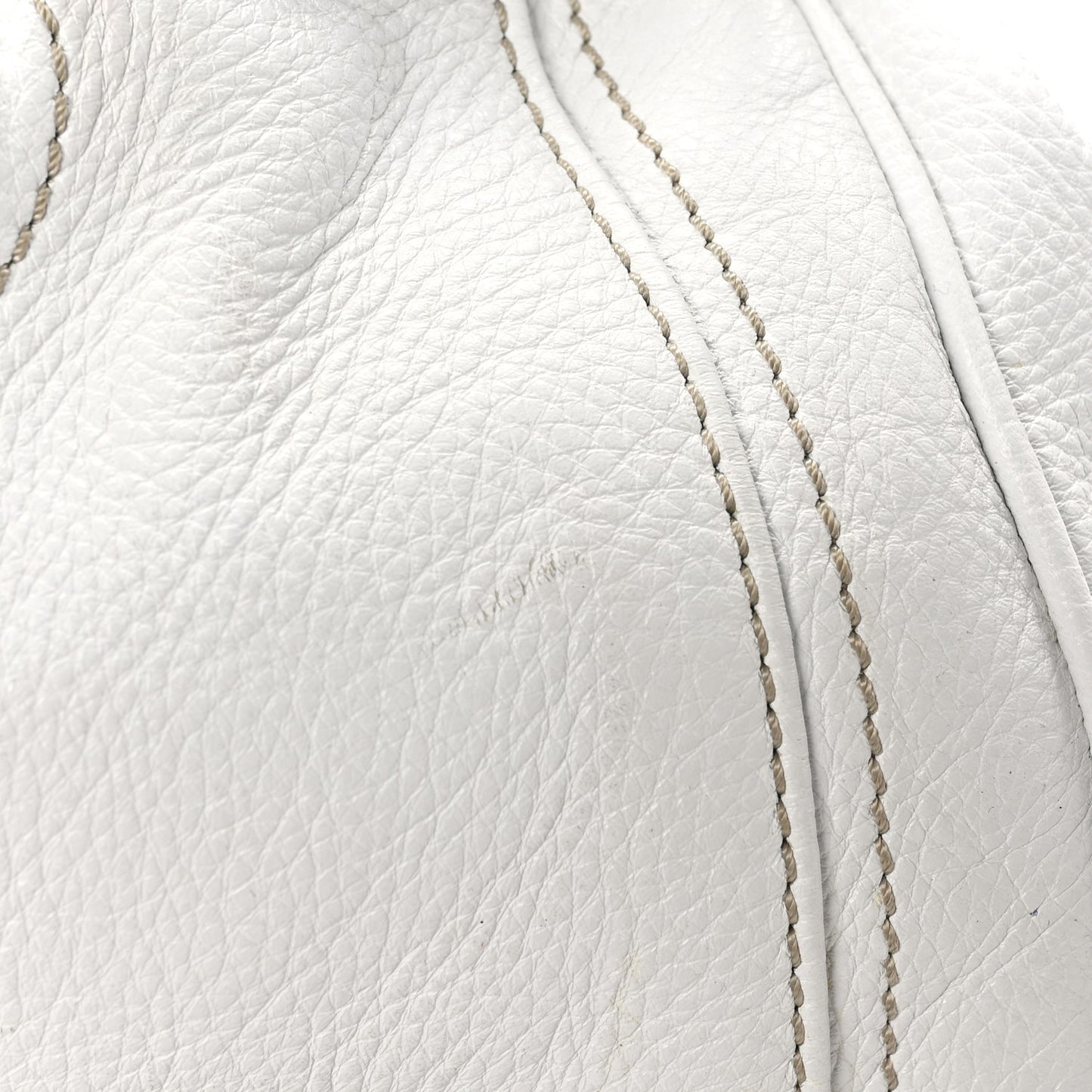 Calfskin Medium Paddington Satchel White
