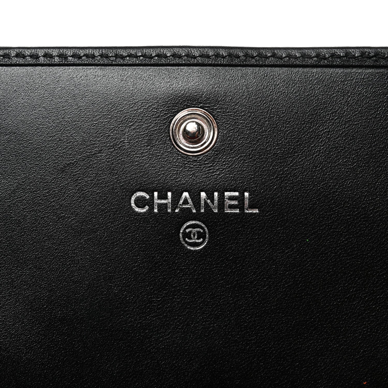 Chanel Calfskin Quilted Cambon Gusset Flap Wallet Black 6 of 11