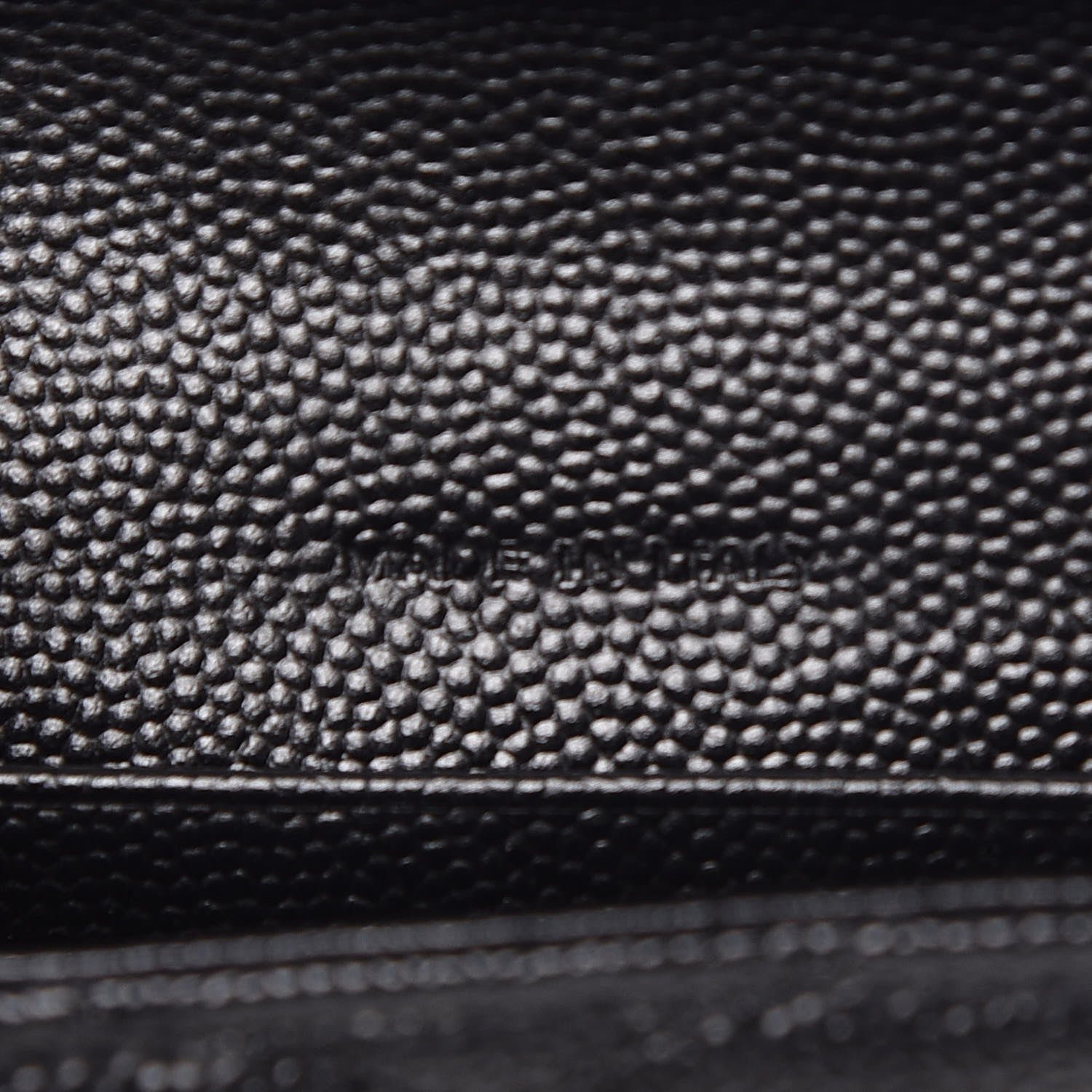 Saint Laurent Grain De Poudre Matelasse Chevron Small Monogram Envelope Wallet Black 7 of 8
