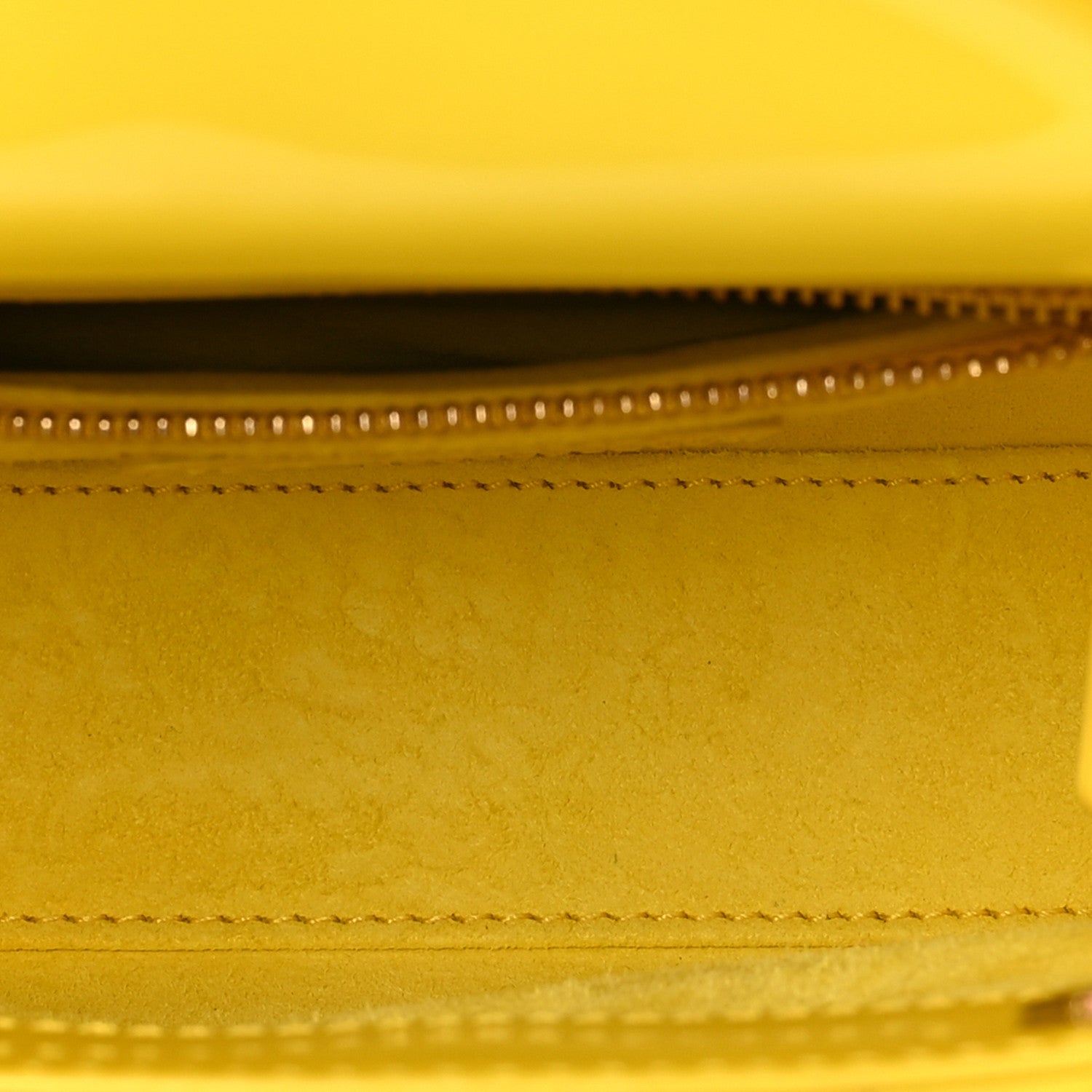 Christian Dior Patent Cannage Mini Lady Dior Yellow 5 of 11