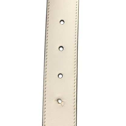 Gucci Calfskin Trapuntata Zumi 30mm Belt 90/36 White 5 of 5